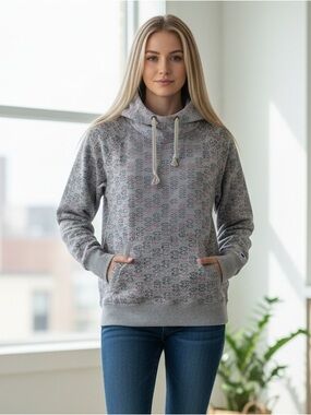 Champion Mini Offset C Logo Allover Pullover
Hoodie Sweatshirt - NWT